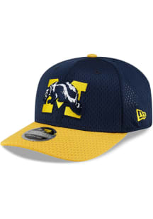 New Era Michigan Wolverines Jersey Mesh 9SEVENTY Stretch Snap Adjustable Hat - Navy Blue