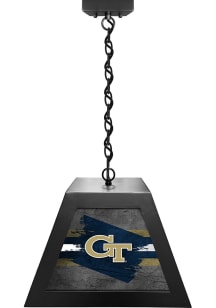 GA Tech Yellow Jackets Pendant Black Billiard Lamp