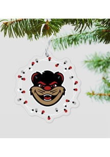 Cincinnati Bearcats Acrylic Lights Holiday ROC Ornament - Red