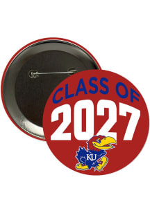 Kansas Jayhawks 3" Class of 2027 Button - Blue