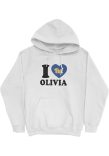 Olivia Babcock Pitt Panthers Mens White Exclusive Hoodie Player Hood