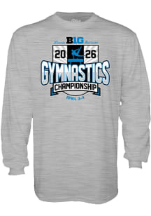 Blue 84 Big Ten Grey 2026 Big Ten Men's Gymnastics Championships Long Sleeve T Shirt