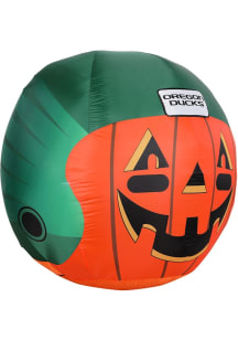 Oregon Ducks Black Outdoor Inflatable self inflate jack o lantern with team helmet and name