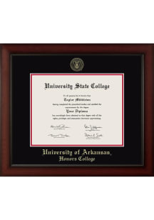 Arkansas Razorbacks Embossed Paxton Diploma Frame - Black