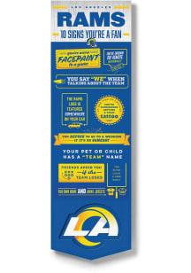 Los Angeles Rams Wall Art Sign - Navy Blue