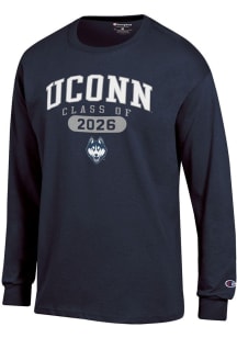 Champion UConn Huskies Navy Blue Class of 2026 Jersey Long Sleeve T Shirt