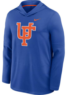 Nike Florida Gators Mens Blue Team Issue Alt Logo Long Sleeve Lightweight Hoodie