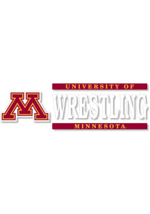 Minnesota Golden Gophers 6x2 Wrestling Auto Decal - Maroon