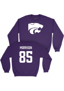 Nash Morrison  Campus Ink K-State Wildcats Youth Purple NIL Legacy Long Sleeve Crew Sweatshirt