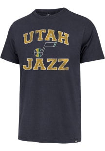 47 Utah Jazz Navy Blue Union Arch Franklin Short Sleeve Fashion T Shirt