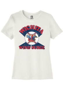 Summit Sportswear Wichita Wind Surge Womens White Soft Arch Short Sleeve T-Shirt