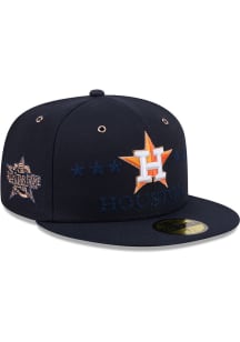 New Era Houston Astros Mens Navy Blue 2026 MLB All Star Game On-Field 59FIFTY Fitted Hat