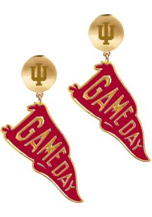 Indiana Hoosiers Flag Womens Earrings