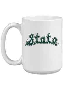Michigan State Spartans 15oz Vault Sketch Ceramic Mug - White