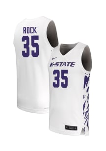 Jeffrey Rock  Nike K-State Wildcats White NIL Name And Number Jersey