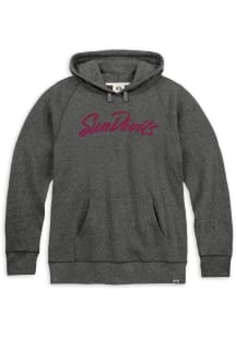 Rally Arizona State Sun Devils Mens Black Triblend Script Fashion Hood