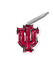 Indiana Hoosiers Justin Patton Logo Ornament - Crimson