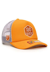 Houston Dynamo Fog 5-Panel Trucker Adjustable Hat - Orange