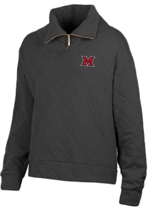 Under Armour Miami RedHawks Womens Black Embroidered Qtr Zip