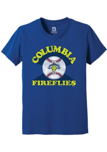 Summit Sportswear Columbia Fireflies Youth Blue Soft Arch Short Sleeve T-Shirt