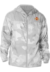 Columbia Iowa State Cyclones Mens Grey Heat Seal Camo Flash Challenger Light Weight Jacket