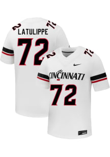 Nolan Latulippe  Nike Cincinnati Bearcats White Football NIL Name And Number Football Jersey