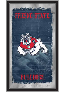 Fresno State Bulldogs Football Hanging Back Bar Mirror