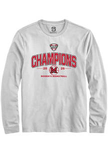 Summit Sportswear Miami RedHawks White MAC 2026 Women's Basketball Champions Long Sleeve T Shirt