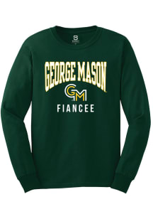 Summit Sportswear George Mason University Green Fiancee Long Sleeve T Shirt
