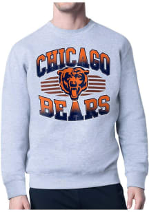Starter Chicago Bears Mens Grey Team Grit Long Sleeve Crew Sweatshirt
