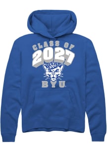 Rally BYU Cougars Mens Blue Class of 2027 Long Sleeve Hoodie