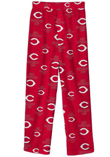Cincinnati Reds Youth Red All Over Printed Sleep Pants