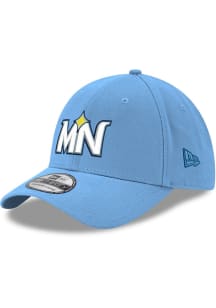 New Era Minnesota Twins Mens Navy Blue 2024 MLB City Connect Alternative Logo 39THIRTY Flex Hat
