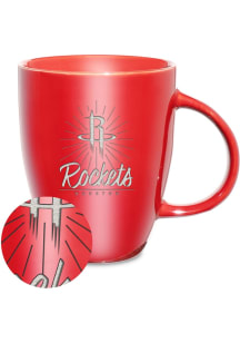 Houston Rockets Sunburst Ceramic Lustre Ceramic Mug - Red