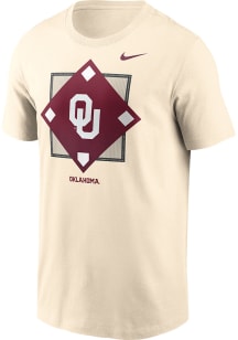Nike Oklahoma Sooners Natural Baseball Diamond Refresh Short Sleeve T Shirt
