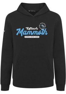 Levelwear Utah Mammoth Youth Black Podium Jr Monument Long Sleeve Hoodie