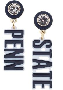 Penn State Nittany Lions Resin Logo Womens Earrings