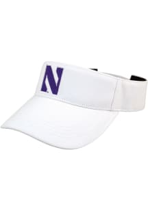 LogoFit Northwestern Wildcats Mens White Slice Adjustable Visor
