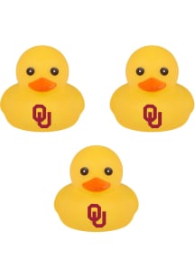 Oklahoma Sooners Crimson 3pk Rubber Duck