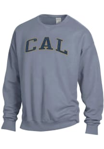 ComfortWash Cal Golden Bears Mens Grey Arch Garment Dyed Long Sleeve Crew Sweatshirt
