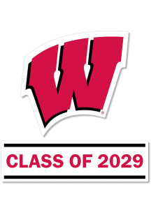 Wisconsin Badgers 3 Inch Class of 2029 Auto Decal - Red