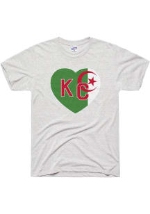 Charlie Hustle Kansas City Ash Algeria KC Heart Short Sleeve Fashion T Shirt