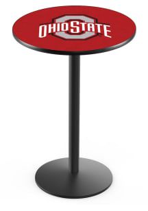 Ohio State Buckeyes Black Round Base Pub Table