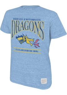 Original Retro Brand Drexel Dragons Light Blue Triblend Short Sleeve Fashion T Shirt