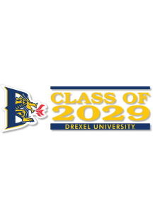 Drexel Dragons 6x2 Class of 2029 Auto Decal - Navy Blue