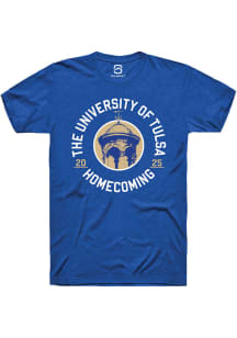Summit Sportswear Tulsa Golden Hurricane Blue HOMECOMING 2025 Short Sleeve T Shirt