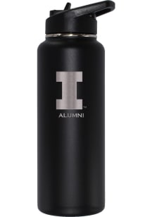 Illinois Fighting Illini Alumni 34oz Stainless Steel Bottle - Black