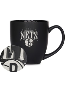 Brooklyn Nets Tribute Bistro Ceramic Mug - Black