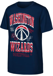 Washington Wizards Youth Navy Blue Grit and Glory Short Sleeve T-Shirt