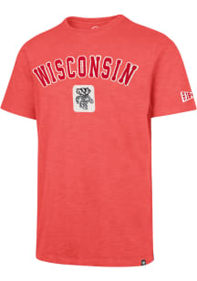 47 Wisconsin Badgers Red Seymoore Short Sleeve Fashion T Shirt